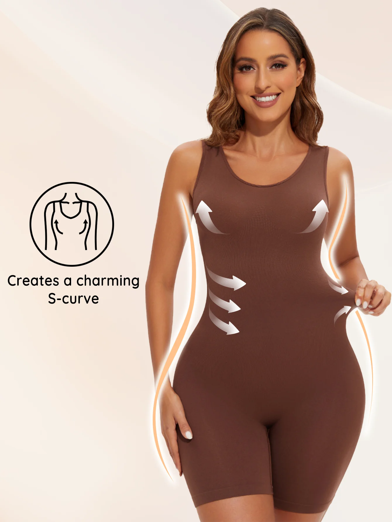Thumbnail 3 - #39 Newest Seamless Shaping Bodysuits