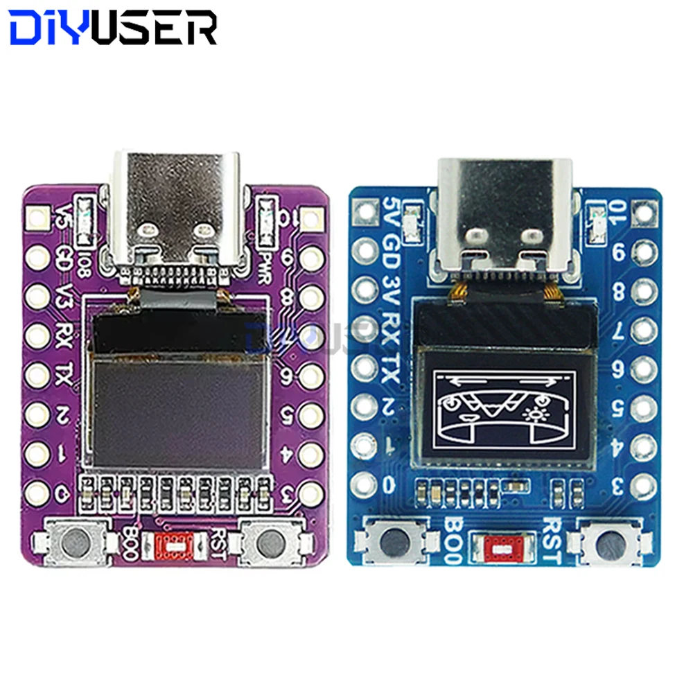 ESP32-C3 0,42 Zoll OLED Entwicklungsboard WiFi Bluetooth Keramikantenne IoT Mainboard