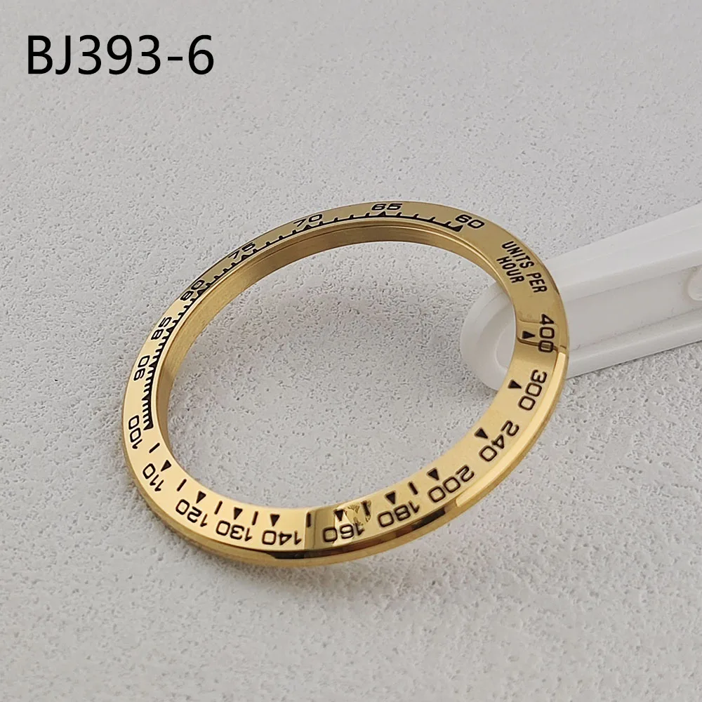 Replacement 39.3mm watch bezel insert Suitable for 39.3mm watch case gold silvery Ceramic bezel insert module watch accessories