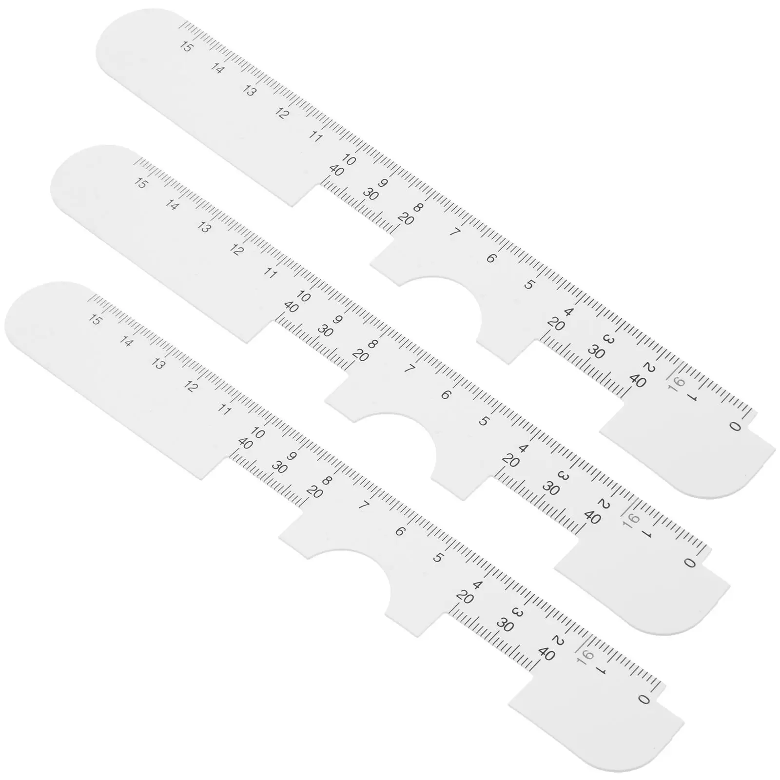 3 Pcs PD Ruler Pupil Distance Measurement Tool Plastic Pupillary Scale Eyeglass Fitting Accessories Accurate Meter