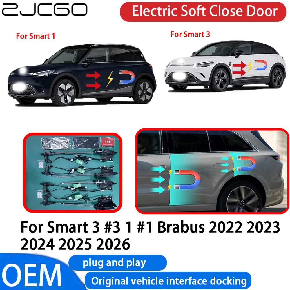 

for Smart 3 #3 1 #1 Brabus 2022~2026 Car Automatic Electric Soft Close Door Closer System OEM Plug and Play Comfort Closing