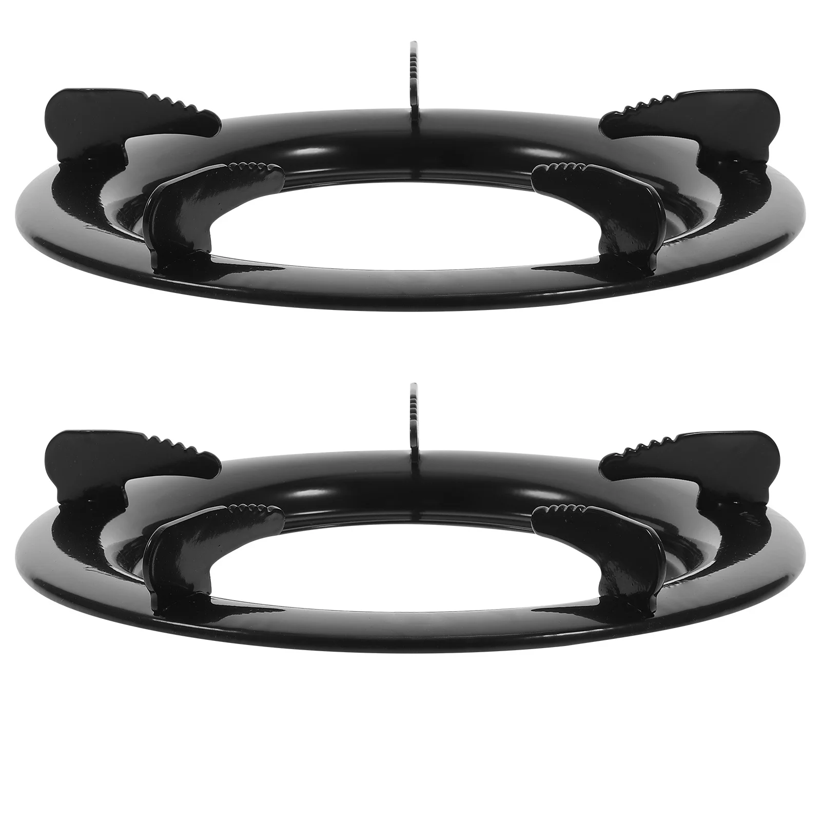 

2Pcs Kitchen Stove Bracket Strong Iron Construction Prevents Tipping Stove Rack for Cooking Safety Black