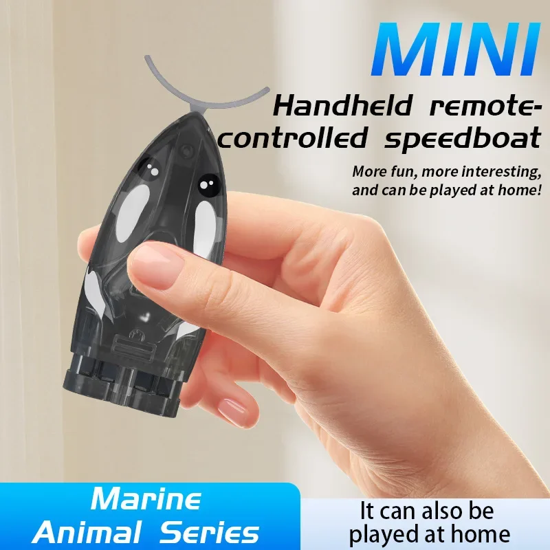 

S21 Remote Control Boat 2.4G High Speed Mini Grab-Ball Stunt Speedboat Electric Ship Outdoor Waterproof Toy Kid Birthday Gifts