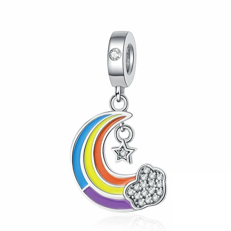 2025 New Changing Chameleon，Rainbow，Little Boy Dangle Charm Bead Fit Original Pandora Silver 925 Bracelet DIY Women Jewelry Gift