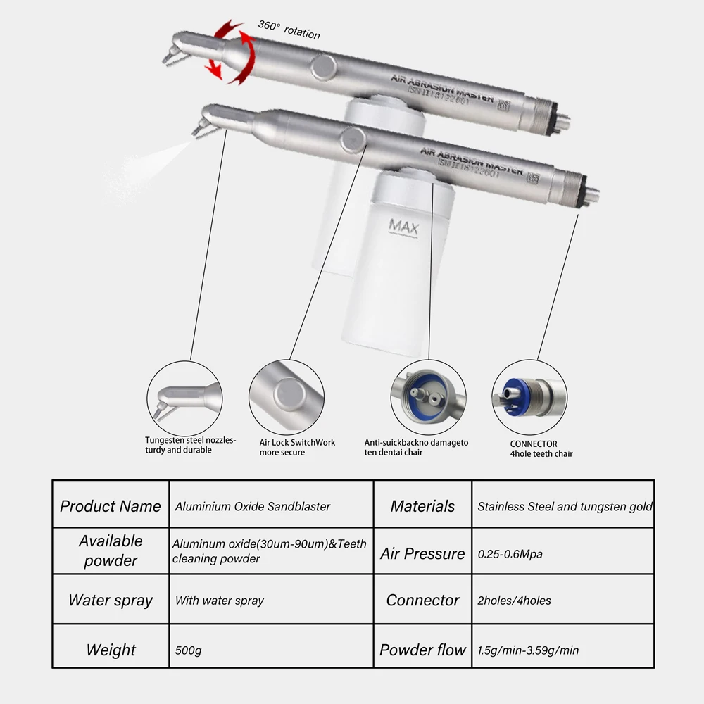 sand blaster orthodontic air prophy unit  aluminum oxide sandblaster Sandblasting machine   for Dent al office