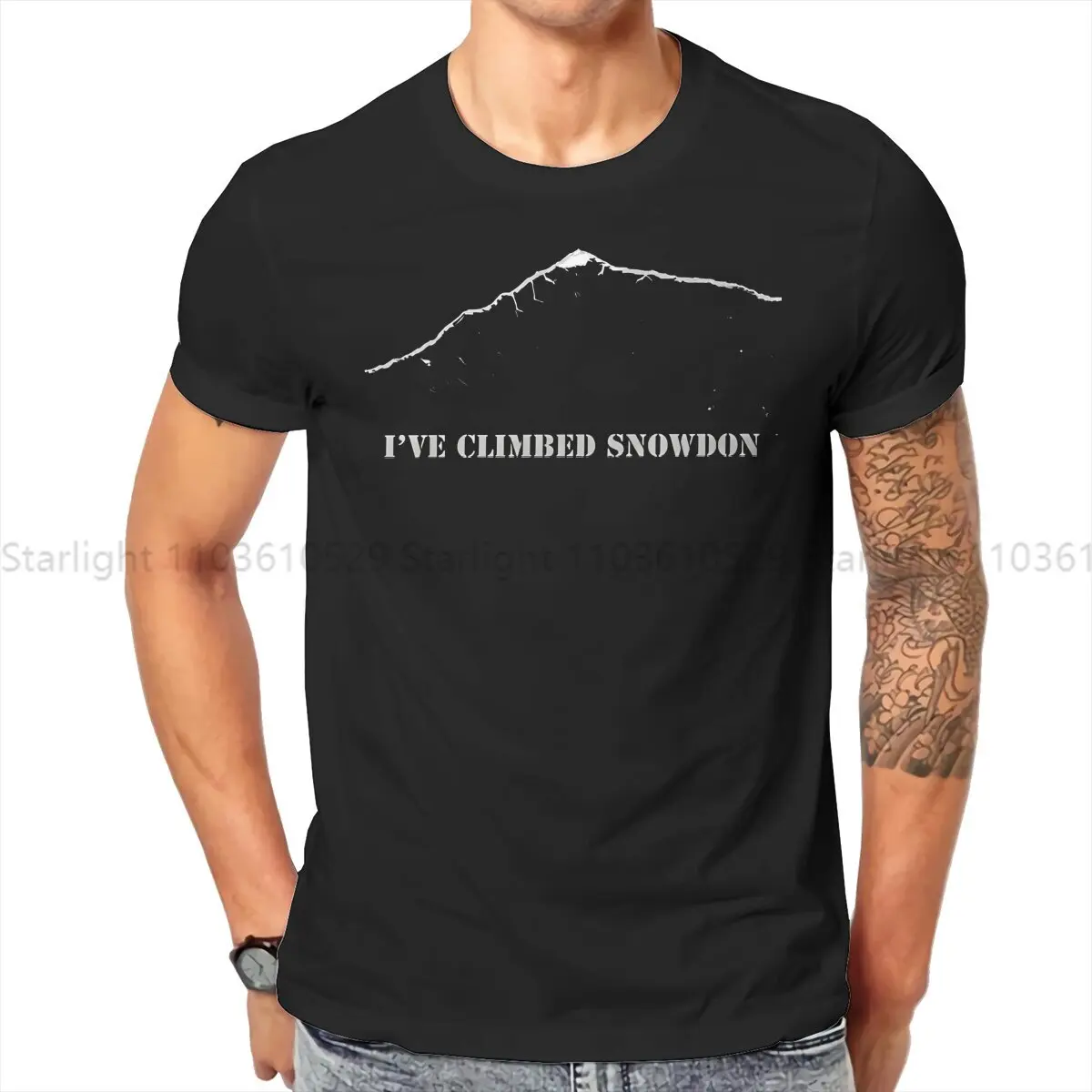 I Ve Climbed Snowdon TShirt For Men Mountain Climber Clothing Style T Shirt Soft