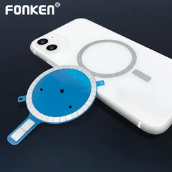 FONKEN Wireless Charging Ring Magnet Sticker For Apple Iphone 14 13 12 Pro Max Compatiable for Magsafe Case Magnet Ring Sticker