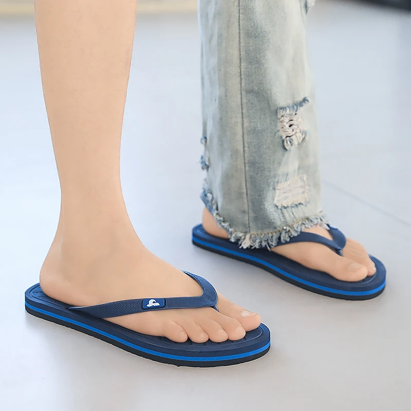 

Летние нескользящие шлепанцы на плоской подошве, мужские тапочки, домашняя обувь, мужские тапочки, повседневные шлепанцы для мужчин, тапочки, пляжные сандалии