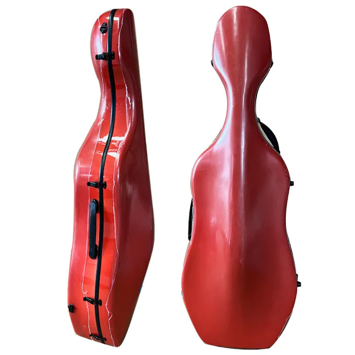 

Beautiful Durable Professional Carbon Fiber Cello Box Case 4/4 With Pulley