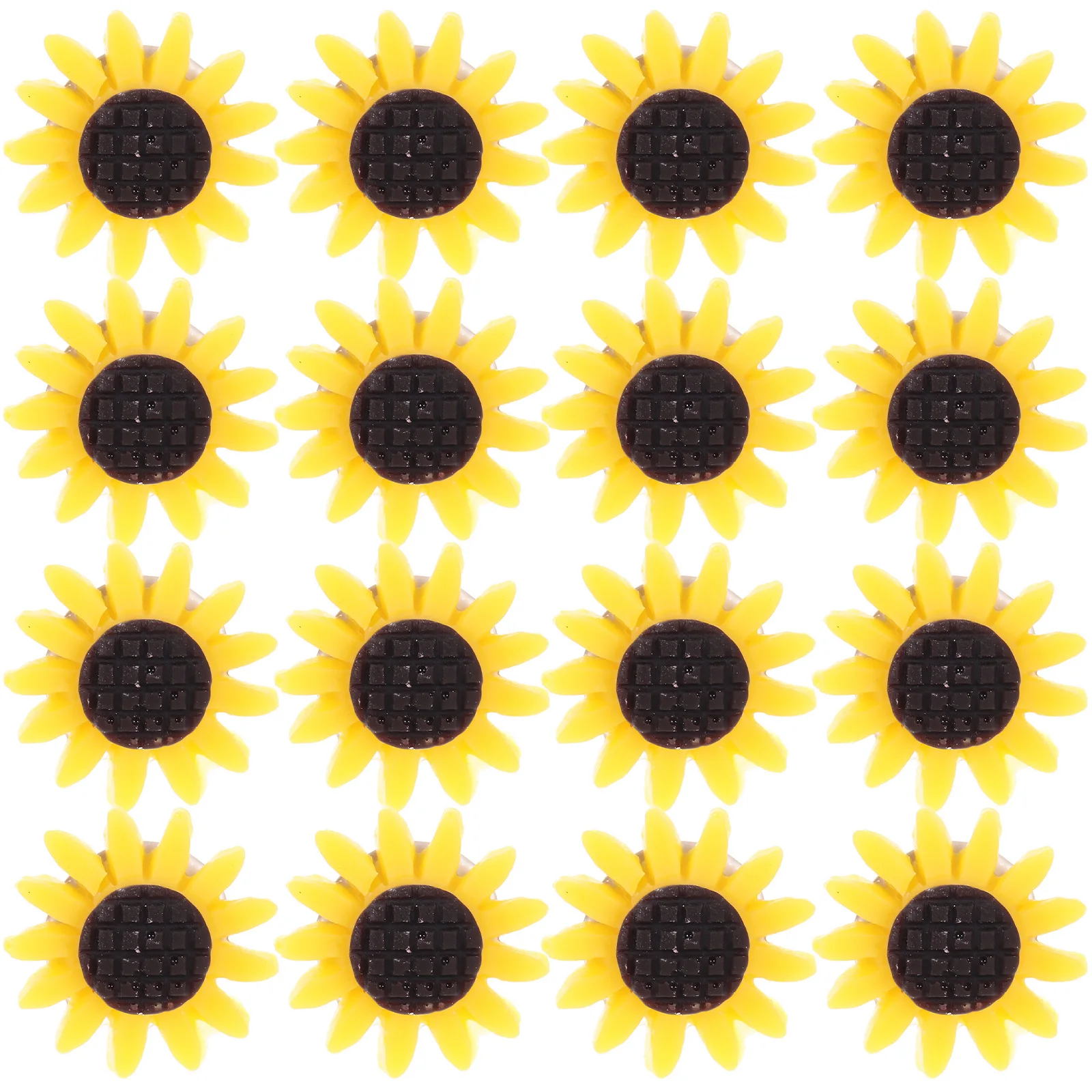 40 قطعة دبابيس ضغط عباد الشمس من الراتنج المعدني ملحقات لوحة الفلين اللطيفة ديكورات مكتبية متينة صور السفر