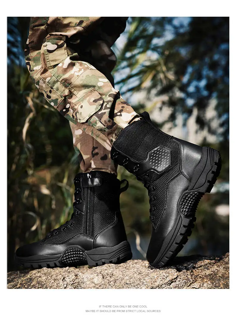 Marken-Outdoor-Stiefel für Dschungel-Trekking, Größe 39-47, Herren-Knöchelstiefel, Verschleißfeste Dicke Sneakers, 2026 Neue Wasserdichte Wanderstiefel – Detail 11