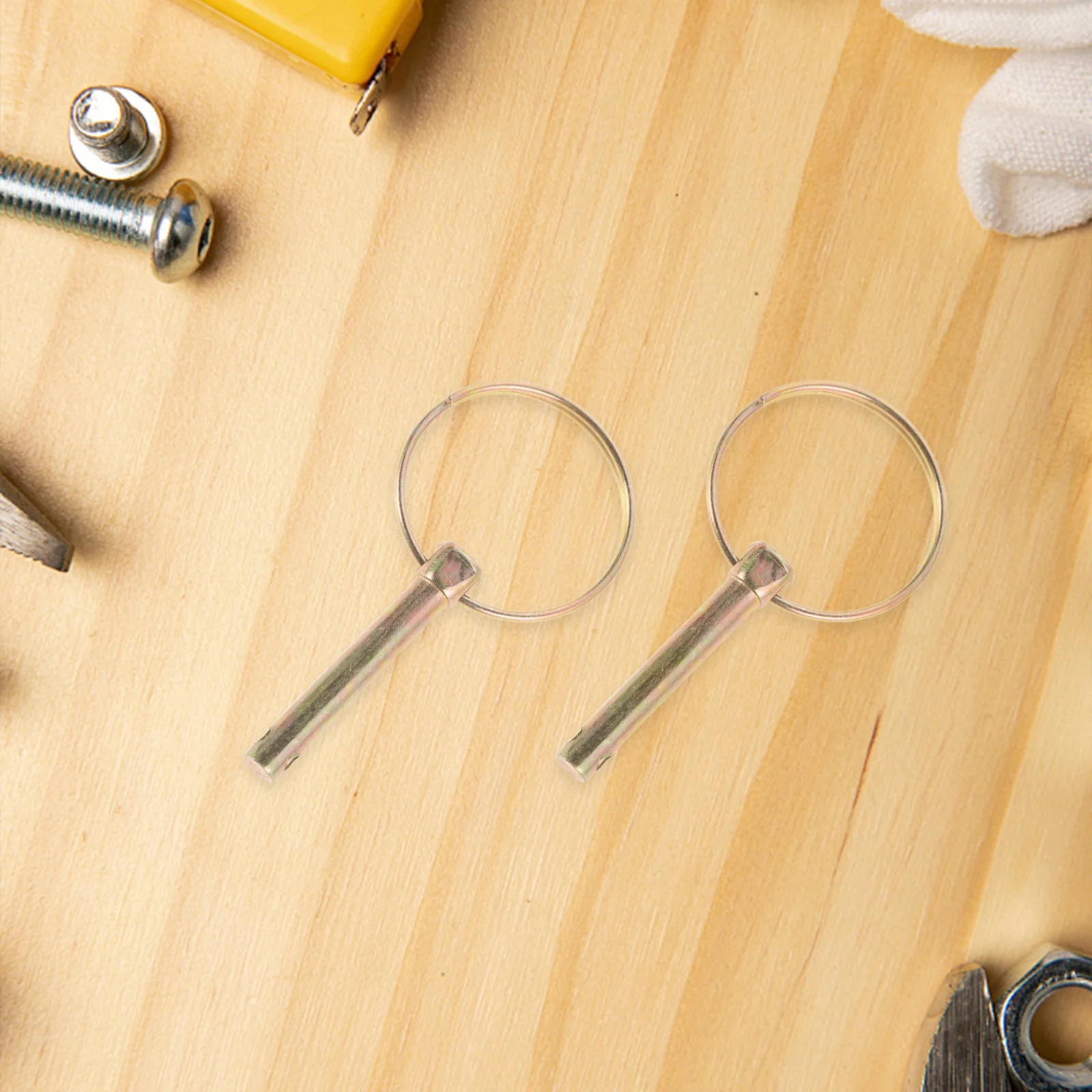 

10Pcs Heavy Duty Round Lock Pins Farm Tractor Locking Pins M10 Lynch Pin Clips Trailer Mower Heavy Duty Pin Clips