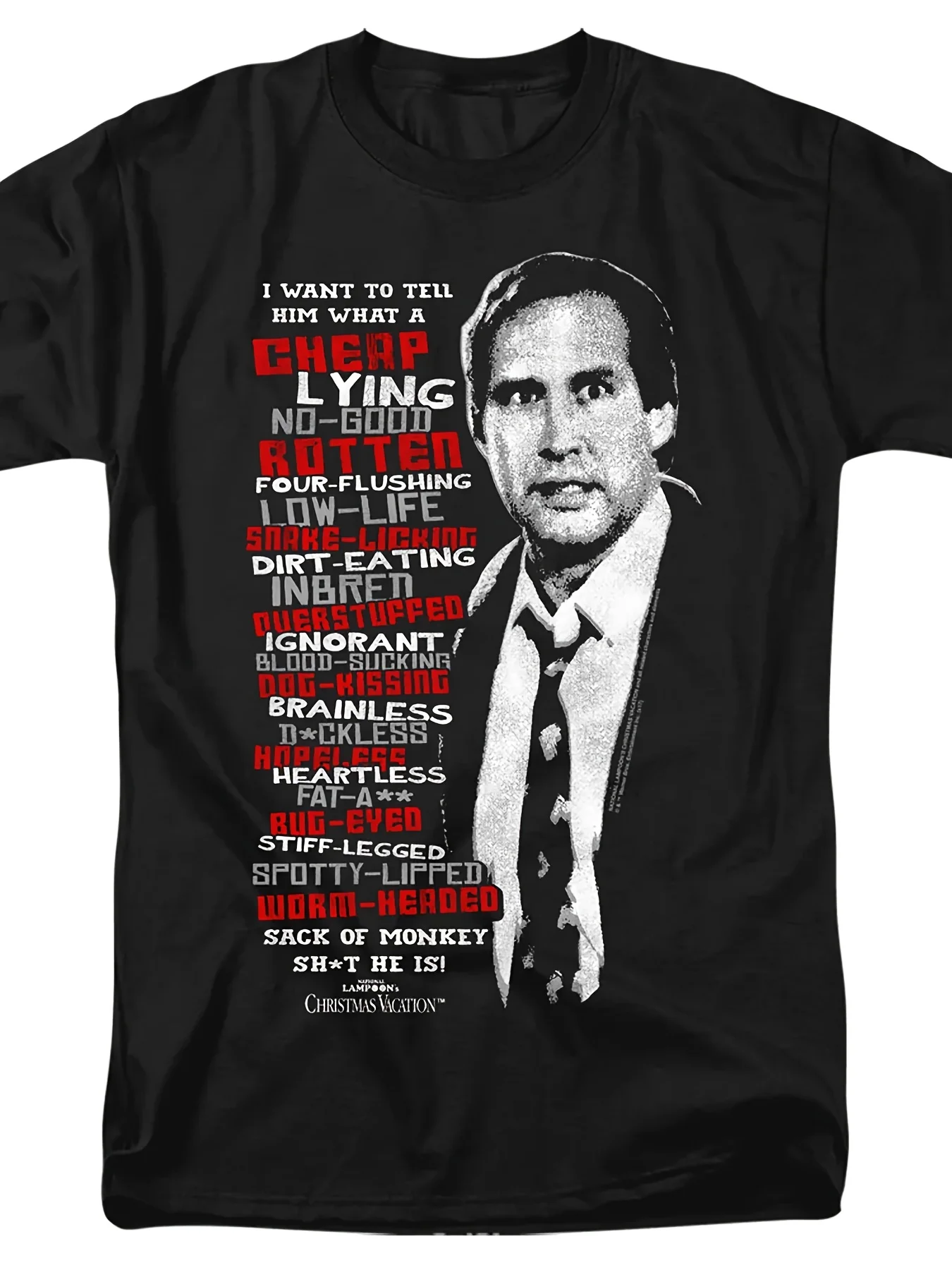 I Want to Tell Him That This Cheap, Bad, and Completely Useless Four-Stroke T-Shirt Is a Casual Men's Graphic Short-Sleeve Black Cotton T-Shirt for Lovers of Classic Comedy and Satirical Humor ~Gift~ for Any Occasion