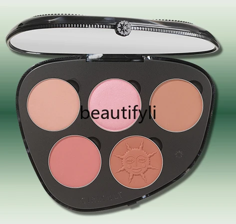 Combination disc, blush, highlight, grooming, eyeshadow, natural.