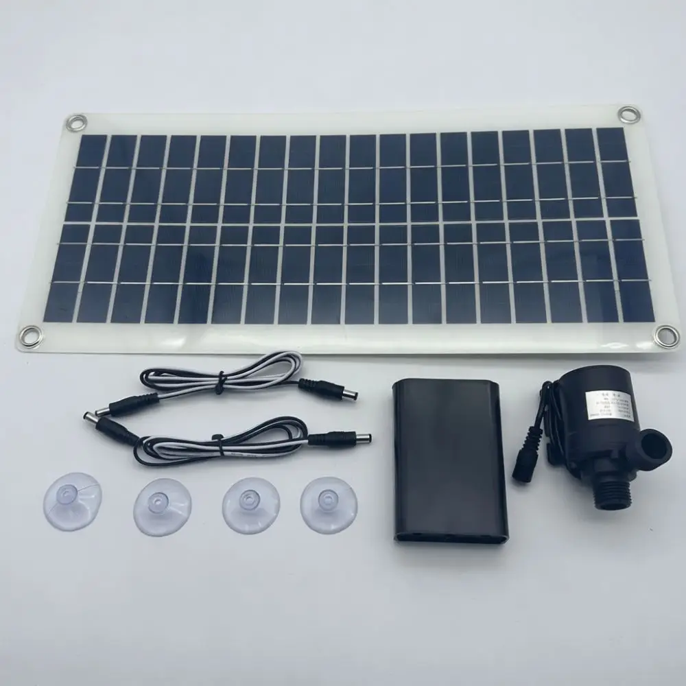 30W Solar Water Pump Kit 12V DC For Garden Irrigation Pond Fountain Landscaping Renewable Energy Outdoor Watering Solution Set
