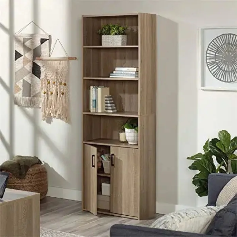 Custom.4-shelf customisable bookcase, for bedroom, living room, oak