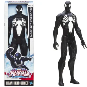 Actionfigur Hasbro Marvel Legends, The Avengers, Titan Hero Series, Spider-Man Black Panther, Captain America Model Toy, 12, 12 8 Hauptverkaufspuppe der Black Spider Spider - №3