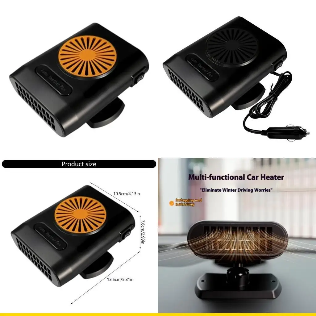 SZCH User Friendly Car Window Heater Warm Air Blower Windshield Defroster for Drivers