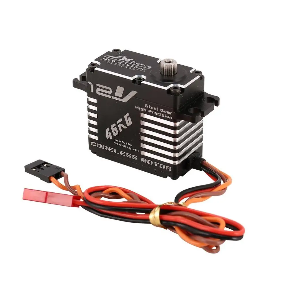 JX CLS-12V7346 46KG 12V Digitale Coreless Servo Hoge Precisie Stalen Tandwiel Aluminium Shell voor RC Auto Vrachtwagen boot Robot Model Onderdelen