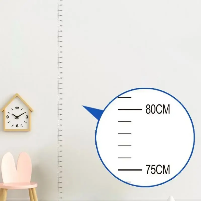 Kids Height Chart Wall Sticker Reusable Non Damaging Growth Ruler Decal for Home Baby Photography Accessories Baby Milestone
