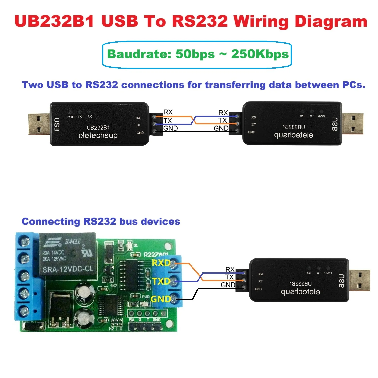 Strumenti di debug Arduino Convertitore TTL da USB a RS485 RS232 PC di livello industriale Estensore bus multiuso PLC MCU ARM ESP32