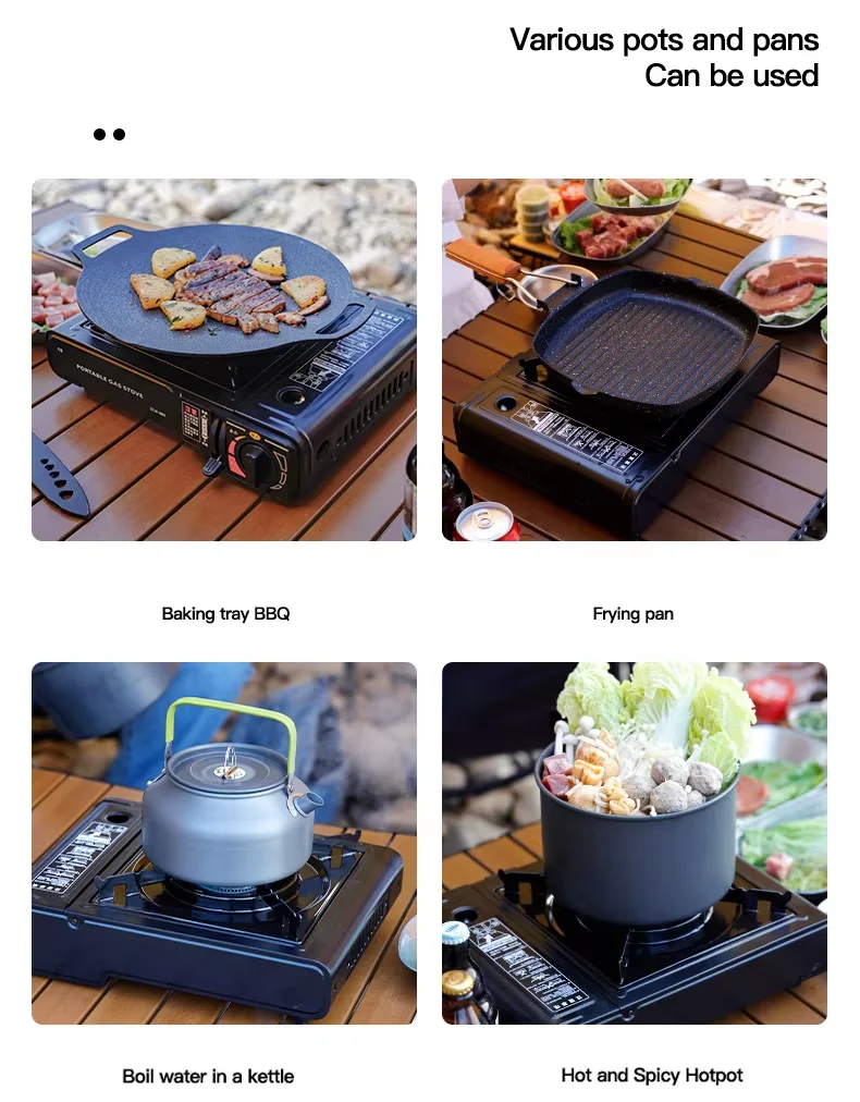 Hot Selling Portable Cooking Stove Butane Camping Portable BBQ Picnic Cooker Travel Cassette Gas Stove