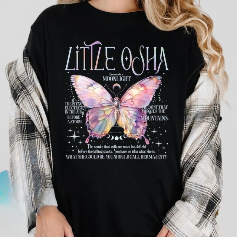 

Bookish Apparel Little Osha Butterfly T-Shirt Romantasy Shirt| Bookish Design Quicksilver Book Quote Quicksilver Kingfisher Tops