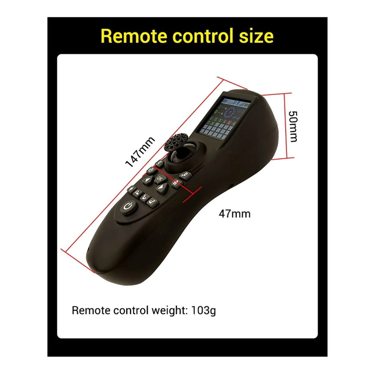 Pantalla de color TXG4 de 1,54 pulgadas, controlador remoto de una sola mano, tablero receptor de 6-12V, Control GPS para barco de cebo RC