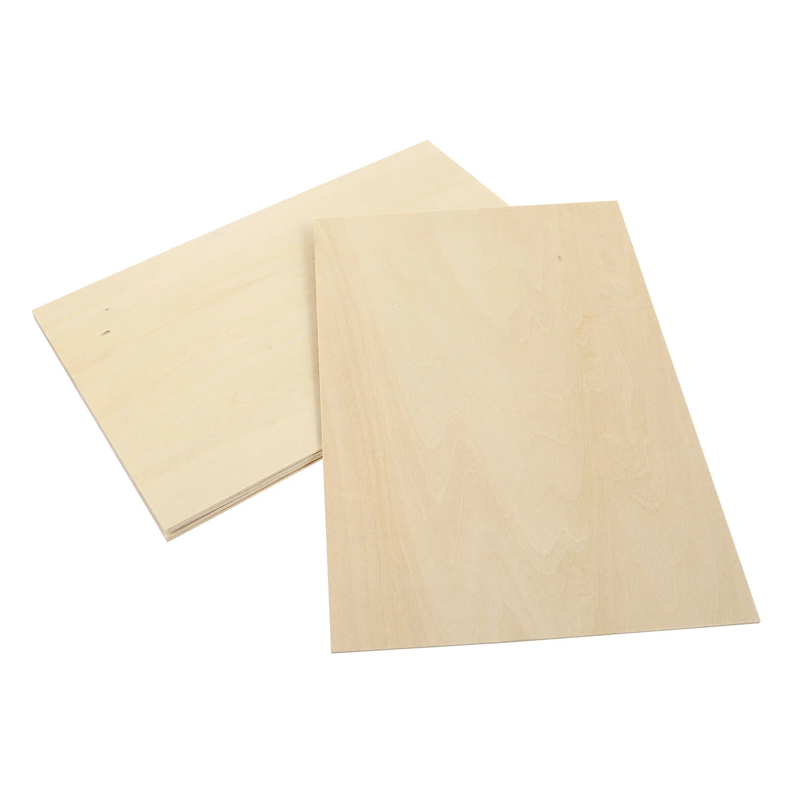 10 Pcs Board Squares Cutout Manual Wood Chips Basswood Layer Plywood Wooden Handicraft