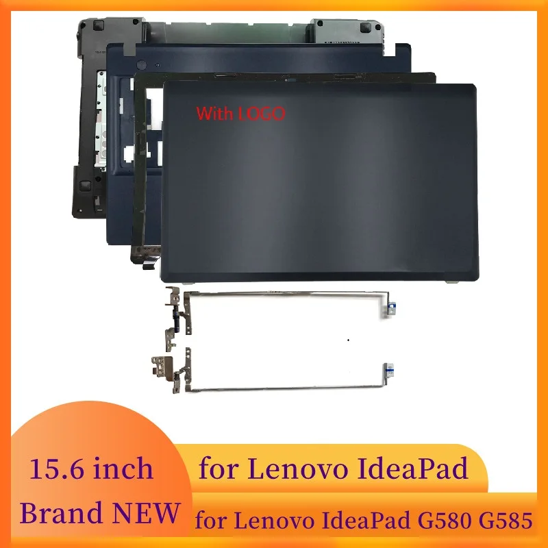 

Новая рамка для ноутбука Lenovo IdeaPad G580 G585, задняя крышка для ноутбука/передняя рамка/петли/Упор для рук/Нижняя крышка