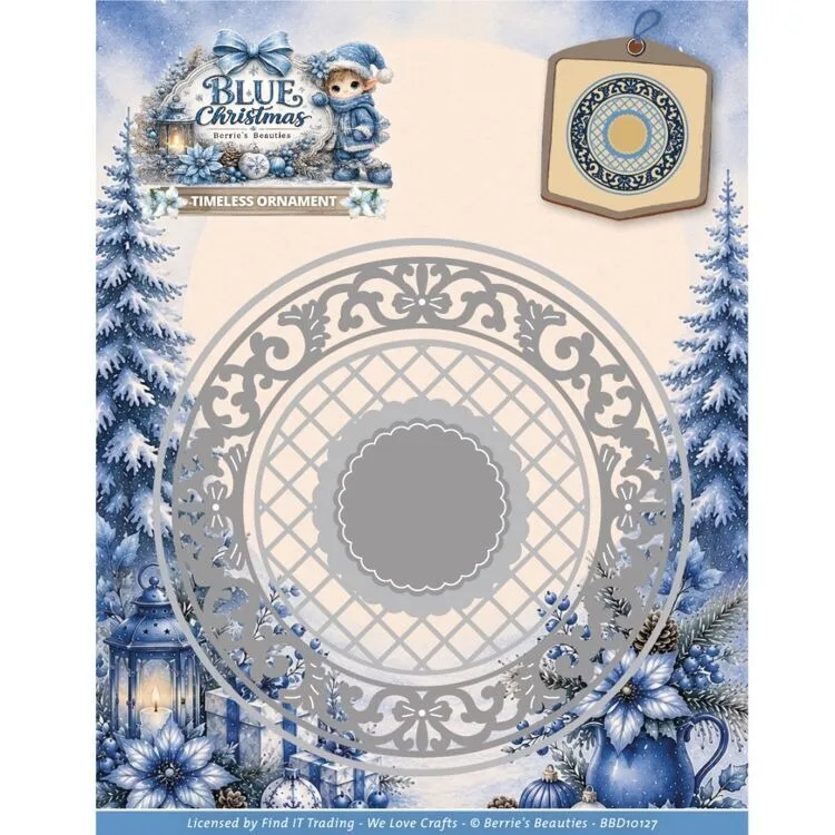 Blue Christmas Winter Serenity craft metal cutting dies mold strips sheet scrapbook paper craft knife mold blade punch stencils view 3