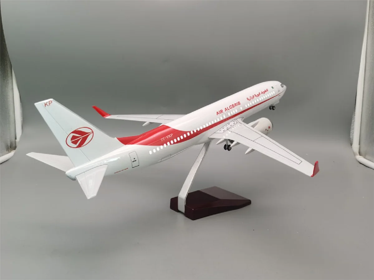 

Display Stand 47CM 1/85 Scale B737-800 Model Air Algerie Base Alloy Metal Airplane Airliner Adult Boys Children Collection