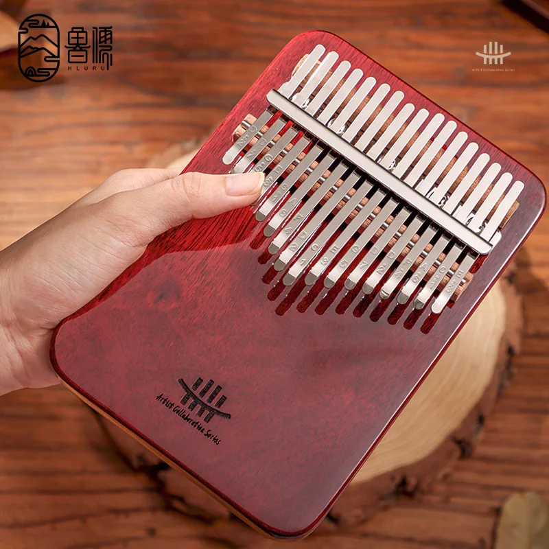 

HLURU Kalimba 17 21 Key Professional Thumb Piano High-end Kalimba Full Solid Wood Veneer Purpleheart Kalimba Music Instrument