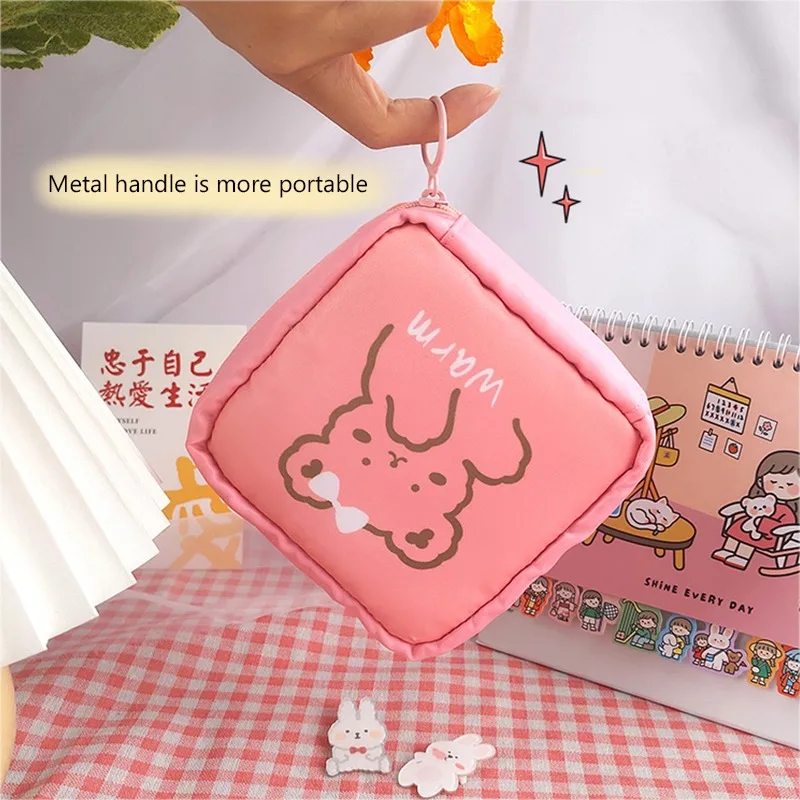 Sanitary Napkin Pad Pouch Organizer Women Makeup Bag Travel Coin Purse Bag Portable Waterproof Cosmetic Bags Tampon Storage Bag