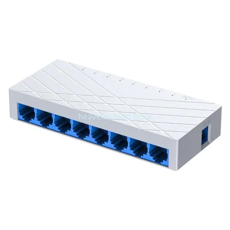 Y88B Gigabit Switcher 8 Port 100/1000Mbps Networking Switcher RJ45 LAN Ethernet 1000Mbps Intelligent Networking Internet Adapter