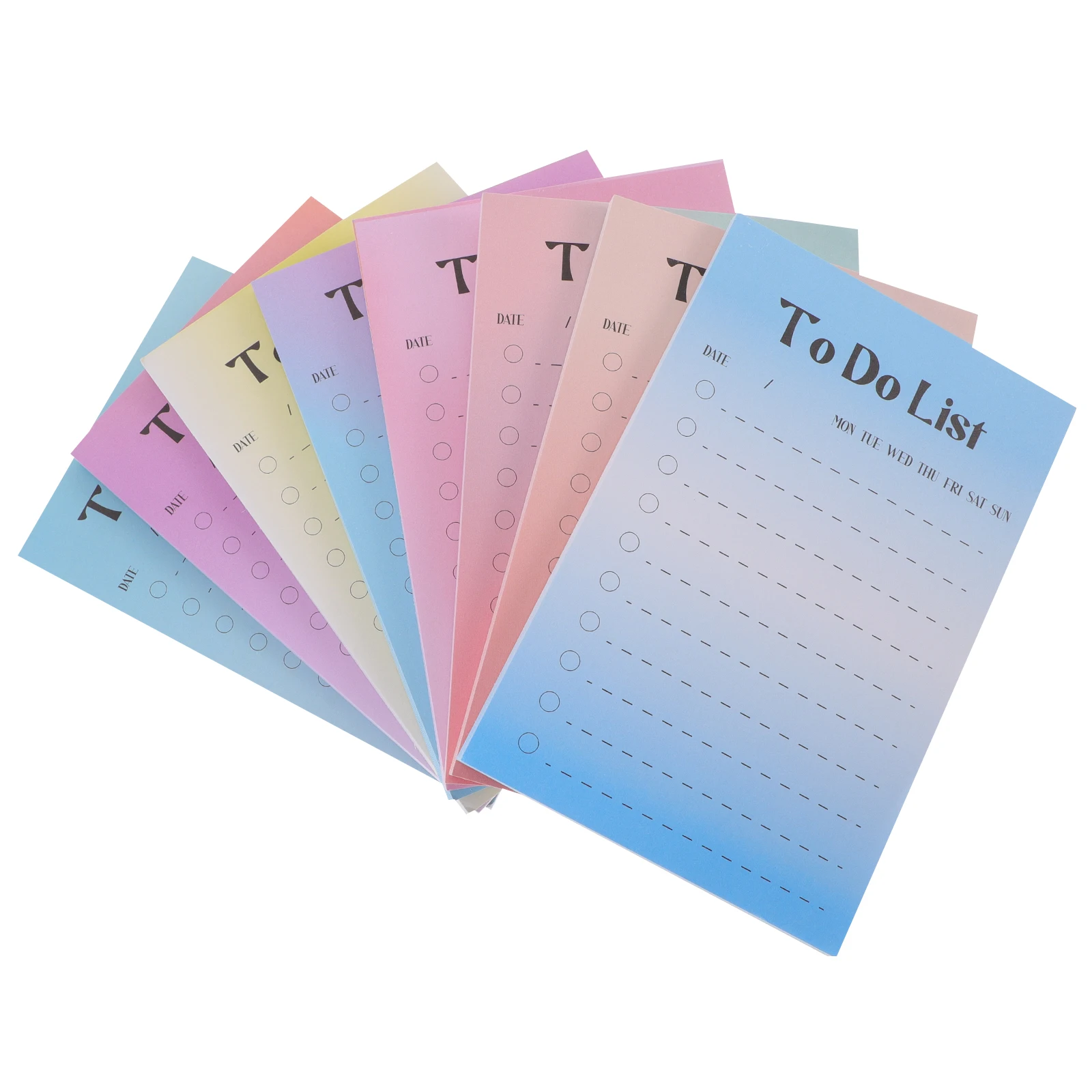 

8 Books Portable Notebook Office Notepad Kids Paper Simple Design Memo Stickers Colored Notepads Sticky