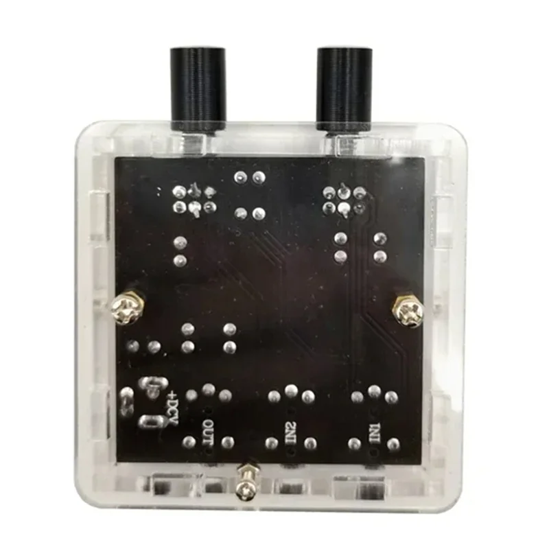 Reliable-2Way 2CH 2 in 1 uscita scheda di miscelazione mixer segnale audio stereo per amplificatore per cuffie con uscita riverbero unidirezionale con custodia, 2 vie 2