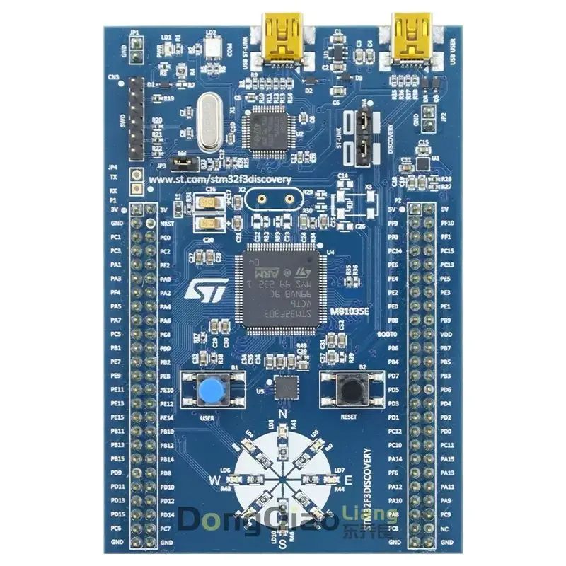 Original spot STM32F3DISCOVERY Development Board, MCU STM32F303VCT6