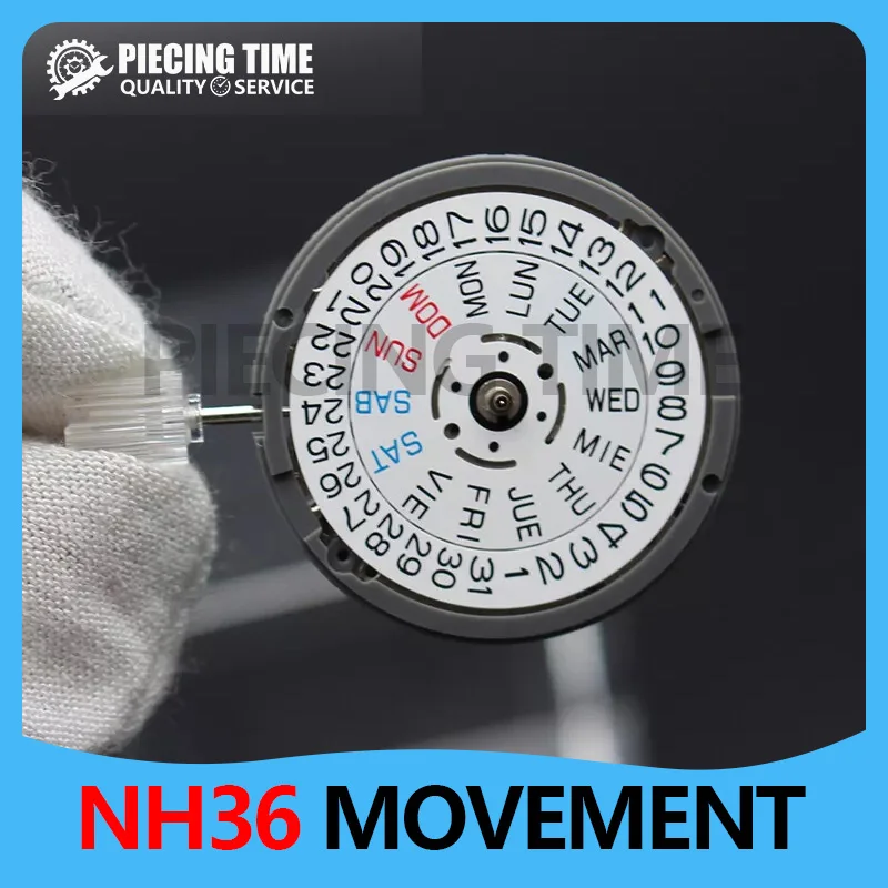 

Automatic All Mechanical Watch NH36 Replacement Parts Imported From Japan NH36A Watch Movement English Date