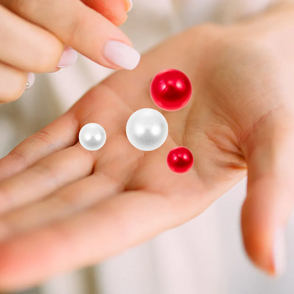 

1000 Pcs Round Imitation Pearls Vase Filler ABS Beads Fake Floating Decor Wedding Bridal Shower Gifts