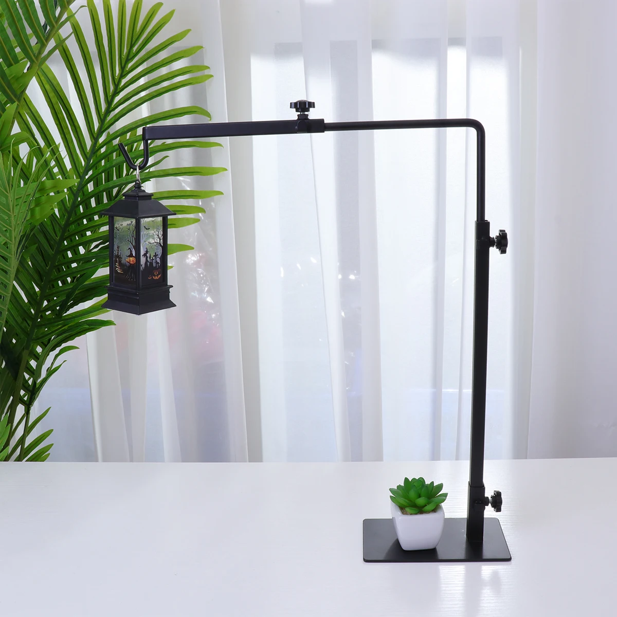 

Reptile Basking Light Stand Turtle Drying Rack Heating Lamp Holder Sturdy Metal Frame Fish Tank Aquarium Compatible For Geckos