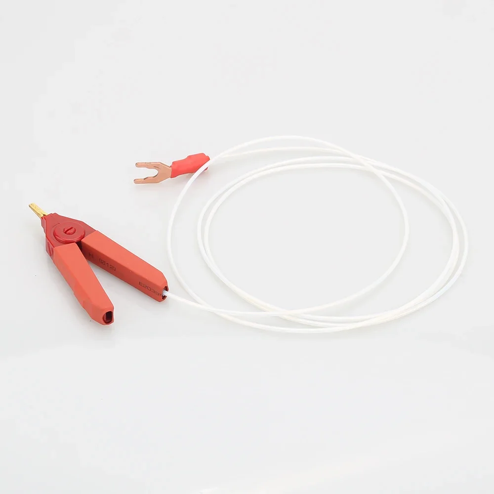 HIFI Sterling Silver Audio Cable Spade To alligator Spade Cable image 4