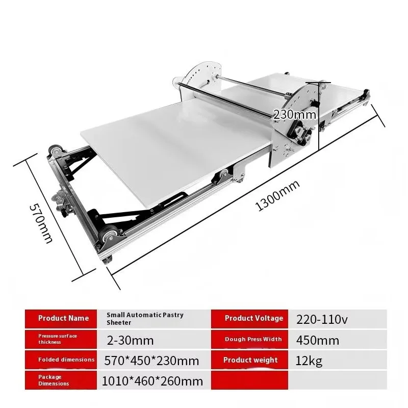 【2026】Neue manuelle Teigausrüstung für Gebäck und Backwaren. Croissant- und Puff-Gebäckmaschine