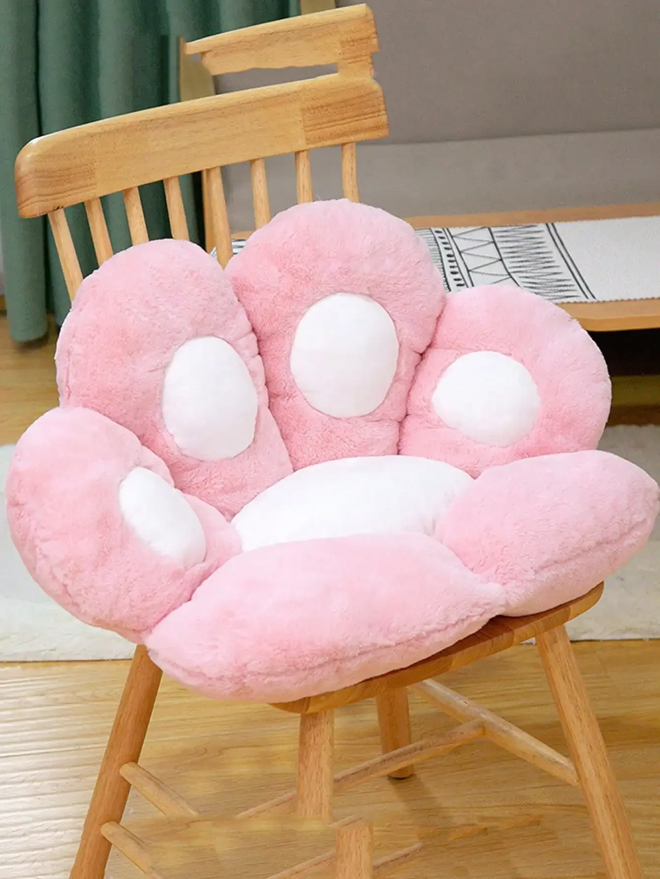 

Cute Cat Paw Back Pillows Plush Chair Cushion Plush Seat Cushions for Home Sofa Mat Office Hotel Café Floor Seat Back Cushion