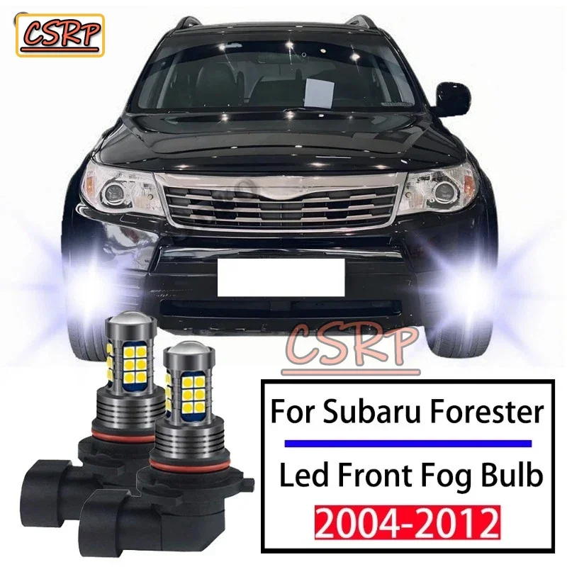 2pc Auto Lighting bulb For Subaru Forester 2004 2005 2006 2007 2008 2009 2010 2011 2012 Car LED Front Fog Light lamp Accessories