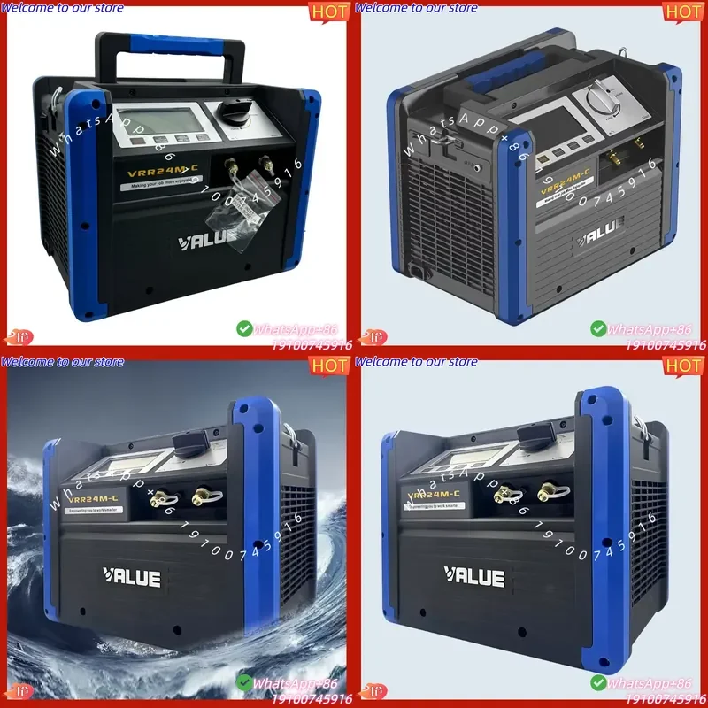 2026 VRR24M-C Refrigerant Recovery Machine for AC Maintenance with Dual Recovery Modes and High-Pressure Safety Shutoff
