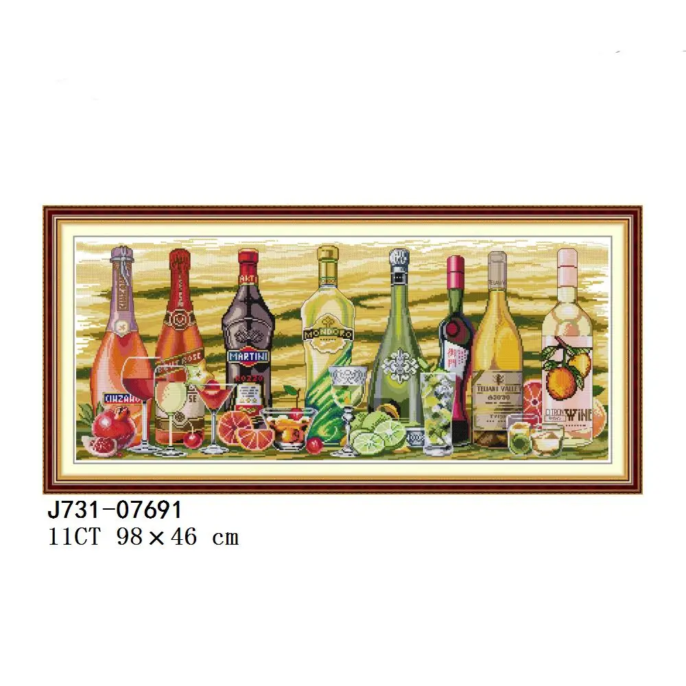 Joy Sunday wine tutti i tipi di verdure, frutta liqor beers, j393, j409, j488, j729, j730, j731, bevande alcoliche, punto croce