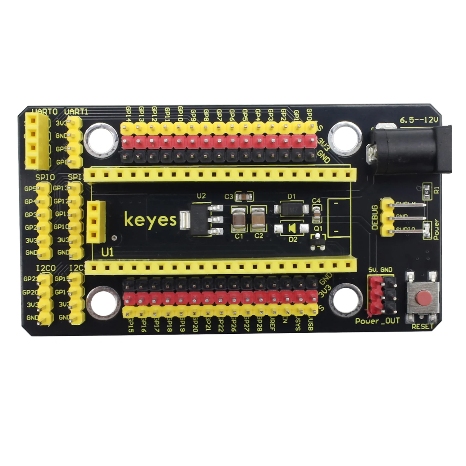Keyestudio Raspberry Pi Pico IO Shield karta rozszerzeń dla Raspberry Pi Pico płytka rozwojowa zestaw do samodzielnego montażu projekty elektroniczne