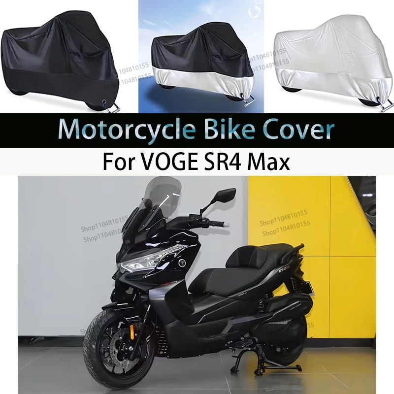 

For VOGE SR4 Max Motorcycle Cover Moto Rain Cover Waterproof Dustproof UV Cover Coat Indoor Outdoor Motorbike Scooter Cover