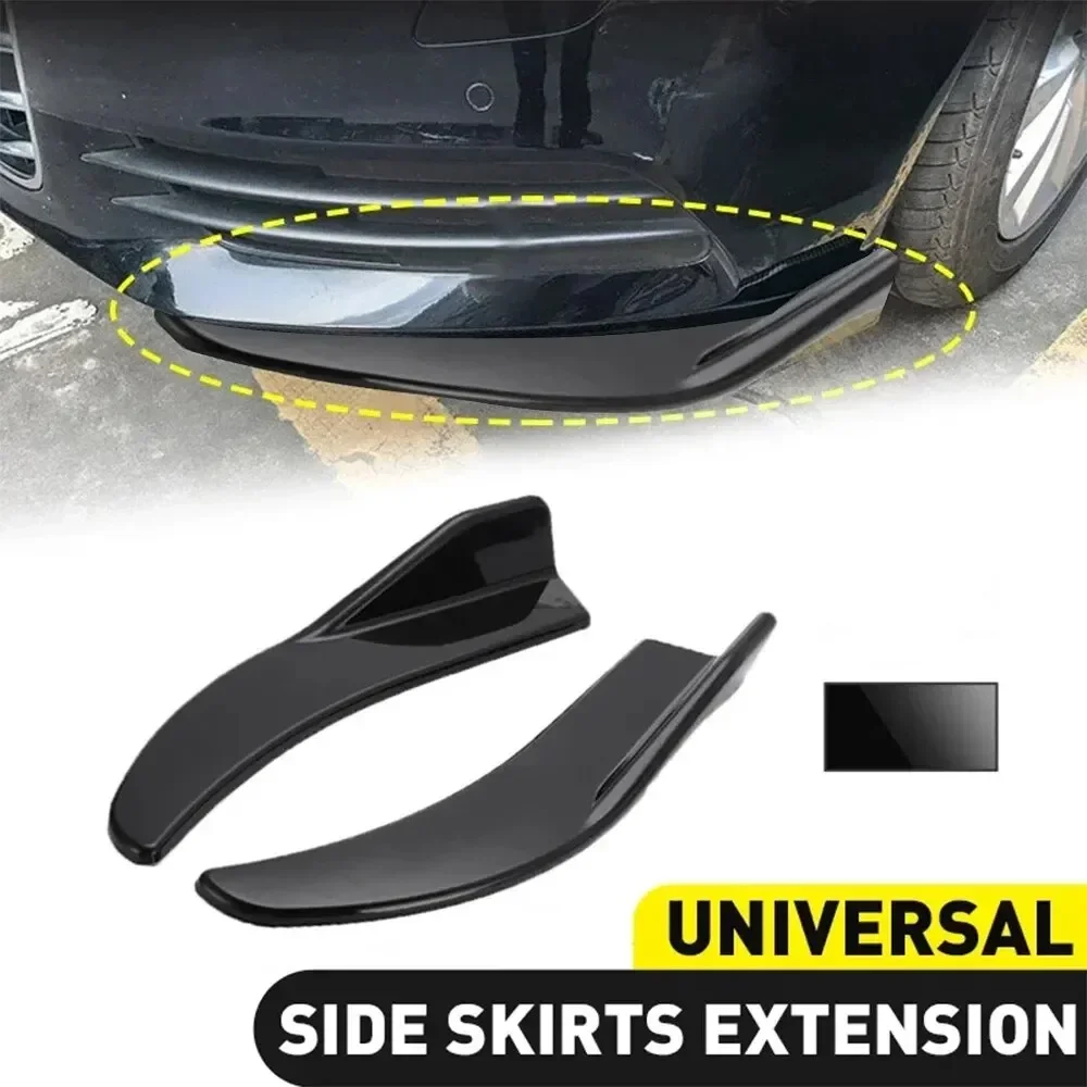 

Pop 1 Pair Car Bag Corner Bumper Spoiler Front Rear Lip Anti-Collision Universal Car Side Skirt Anti Collision Rear Corner Acces